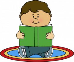 Kid Reading on a Rug | carmen | Pinterest | Kids reading, Clip art ...