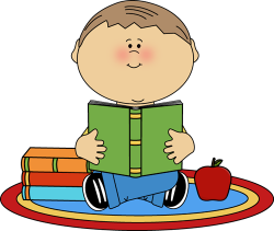 Boy Reading Clip Art | Boy Reading School Book Clip Art Image - boy ...