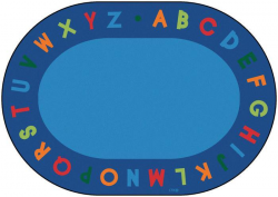 Alphabet Circle Time Classroom Carpet, 8'3