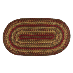 IHF Home Decor Cinnamon | Braided Multicolor Handcrafted Oval Area Rug for  Living Room, Bedroom, Kitchen, Porch, Dormitory | Accent Durable Floor ...