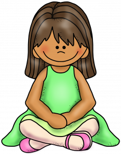Student Sitting On Carpet Clipart: Oval