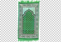 Prayer Rug Mecca Salah Muslim PNG, Clipart, Carpet, Green ...