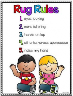 Rug Rules - FREE anchor chart | Classroom | Preschool rules ...