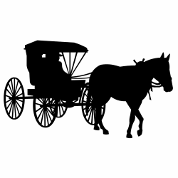 Cart clipart amish - Pencil and in color cart clipart amish