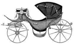 Antique Clip Art - Carriage fit for a Princess - The Graphics Fairy
