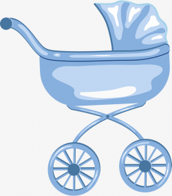 Blue Fresh Baby Carriage, Blue, Fresh, Baby Carriage PNG Image and ...