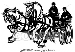 Vector Art - Horse carriage. EPS clipart gg68739020 - GoGraph