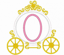 Princess Carriage Applique Design Instant Download Carriage ...