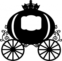 28+ Collection of Cinderella Carriage Clipart Black And White | High ...