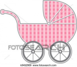 Baby Carriage Clipart clip art of ba carriage k9452909 search ...