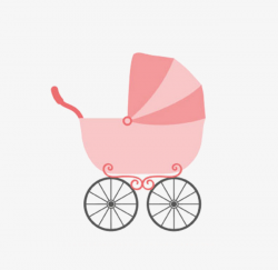 Baby Cart, Cute Baby Carriage, Pink Stroller, Cute PNG Image and ...