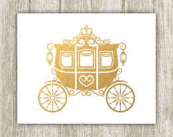 28+ Collection of Gold Princess Carriage Clipart | High quality ...