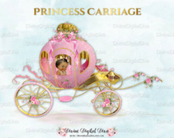Little Prince Carriage Coach Royal Blue & Gold Ornate Crown