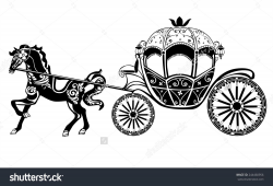 Horse-Carriage silhouette with horse Preview. Save to a lightbox ...