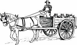 Horse Cart Drawing at GetDrawings.com | Free for personal use Horse ...