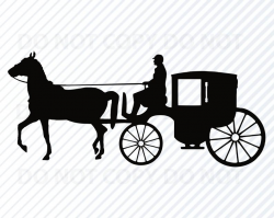Horse & Carriage SVG Files Clipart - Stage coach Clip Art Silhouette Vector  Images Horses SVG Image For Cricut Eps, Png ,Dxf animal logo