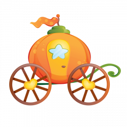 Wizards and Princesses Wallstickers for Kids, Pumpkin Carriage Sticker
