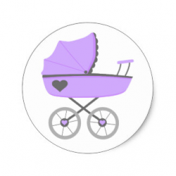 28+ Collection of Purple Baby Carriage Clipart | High quality, free ...