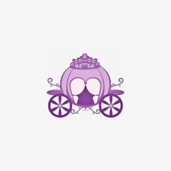 Cartoon Purple Pumpkin Carriage, The Pumpkin Carriage, Cinderella ...