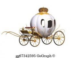 Drawing - Cinderella fairy tale pumpkin carriage. Clipart Drawing ...