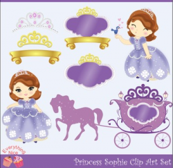 Princess Sophie Sofia the First Inspired Purple Royal Carriage ...
