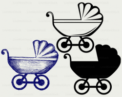 Baby carriage svg/baby carriage clipart/baby carriage svg ...