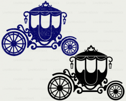 Carriage svg/carriage clipart/carriage svg/wagon silhouette/carriage ...