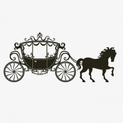 Carriage, Vector, Black And White PNG Image and Clipart for Free ...