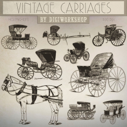 Carriage Clip Art: Vintage Carriages clipart