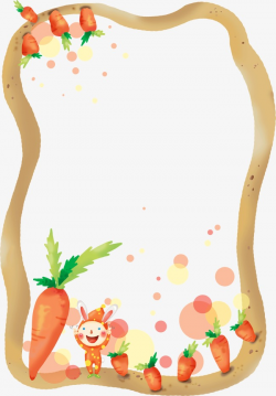 Carrot Cartoon Border, Carrot, Cartoon, Lovely PNG Image and Clipart ...