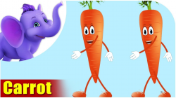 Gajar (Carrot) - Vegetable Rhymes in Hindi - YouTube