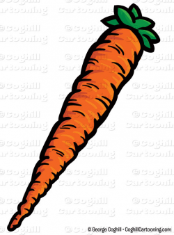 Cartoon Carrot Clip Art Stock Illustration - Coghill Cartooning