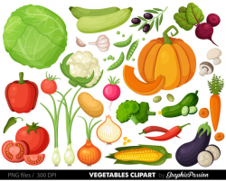 Vegetables clipart digital vegetables clip art vegetable digital ...