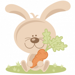 Bunny With Carrot SVG scrapbook cut file cute clipart files for ...
