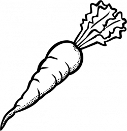 carrots clipart black and white 1 | Clipart Station