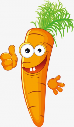 Smiling Carrot, Cartoon, Personification, Smile PNG Image and ...
