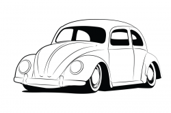 vw beetle lineart by *GabeRios on deviantART | sillouettes ...