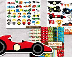 Racing cars clip art sale / Clipart Fast Wheels / race cars