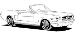 1965 Convertible Clipart | feeling crafty | Red mustang ...