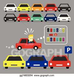 EPS Vector - Parking lot is full. Stock Clipart Illustration ...
