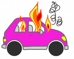 Cars On Fire Clipart - NOXAD.ORG