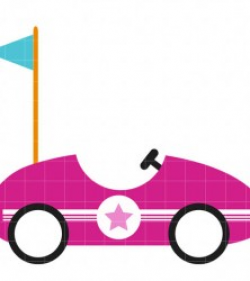 Pink race car clipart - Clipartix