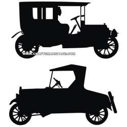 Old car silhouettes | Silhouette--Fonts | Pinterest | Car silhouette ...