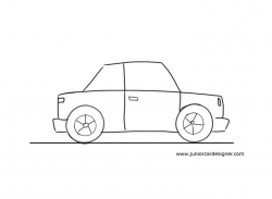 28+ Collection of Simple Car Cartoon Drawing | High quality, free ...