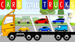 Kids Puzzles Cars and Trucks - Excavators, Cranes, Transporter and ...