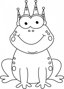 clip art black and white | Black and White Frog Prince Clip Art ...
