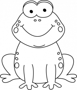 Black and White Cartoon Frog Clip Art | march classroom ...