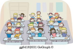 Vector Art - Classroom cartoon. Clipart Drawing gg63009792 - GoGraph