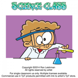 Science Class Cartoon Clipart Vol. 1 - Science Clipart for ALL Grades