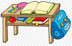Classroom School Clip art - The book on the desk png download - 1053 ...